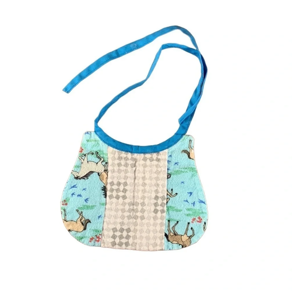 Cotton Drool Bibs - Set of 3 - Handmade - 8